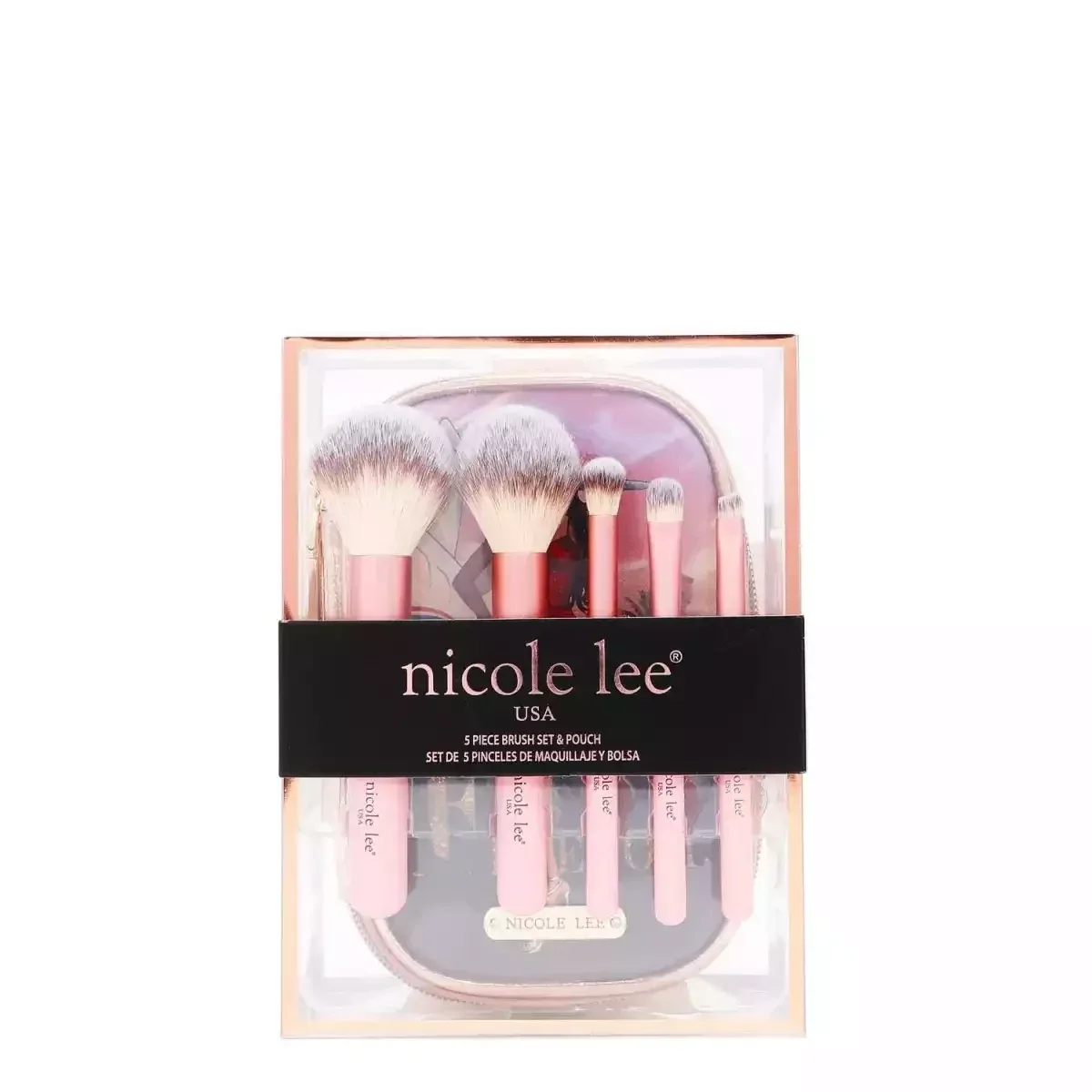 NICOLE LEE MAKEUP BRUSH SET WIHT POUCH 7403 TRAVEL IN FSH