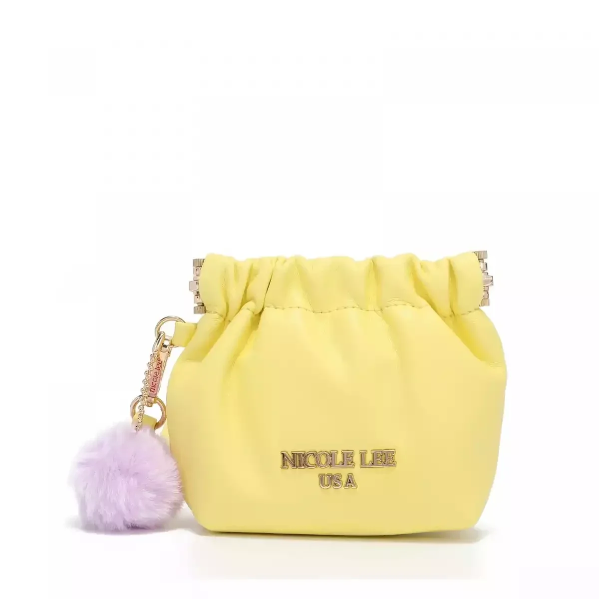 NICOLE LEE MINI PURSE WRISTLET 7401 YELLOW