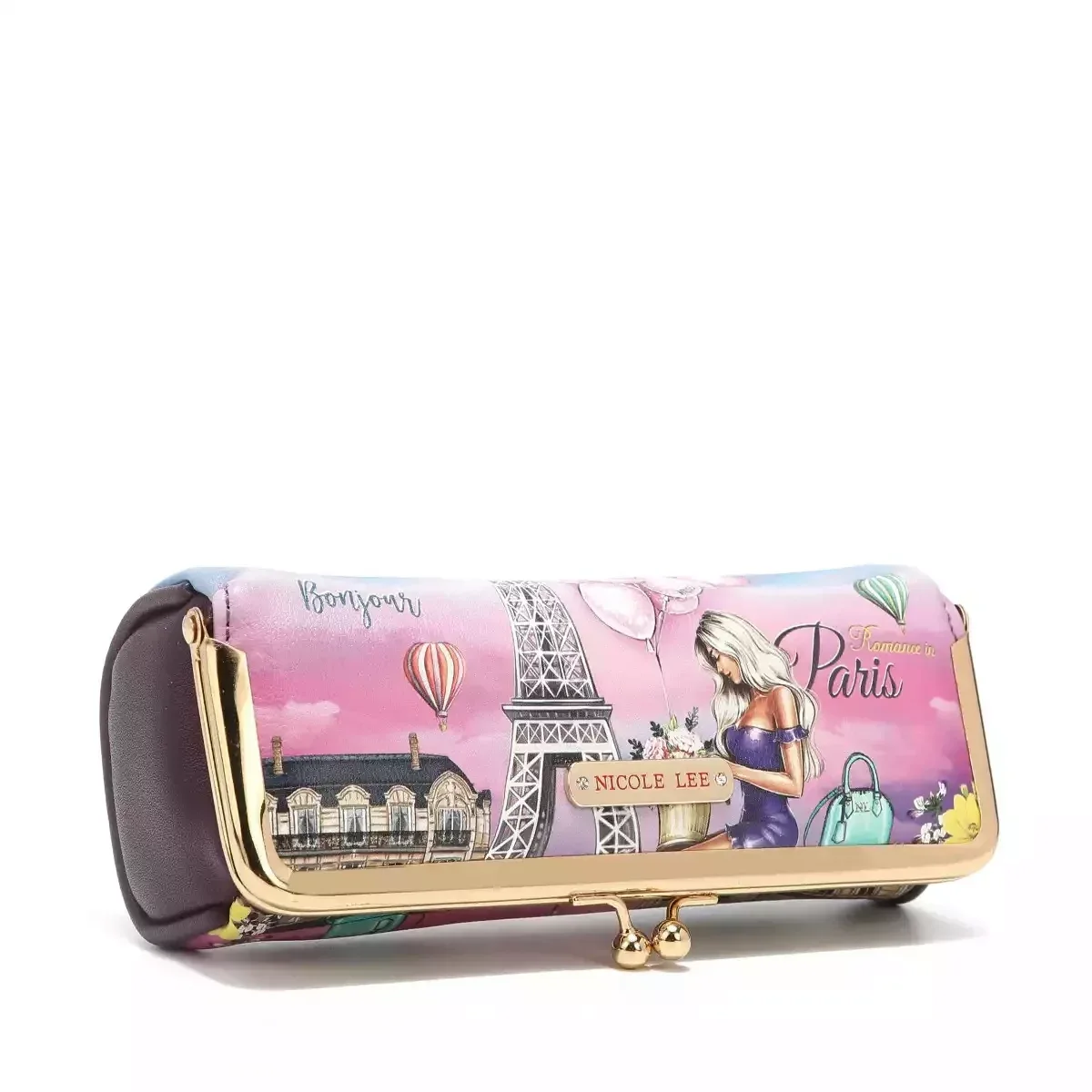 CARTERA NICOLE LEE KISS LOCK MAKEUP CASE 7304 ROMANCE IN PARIS