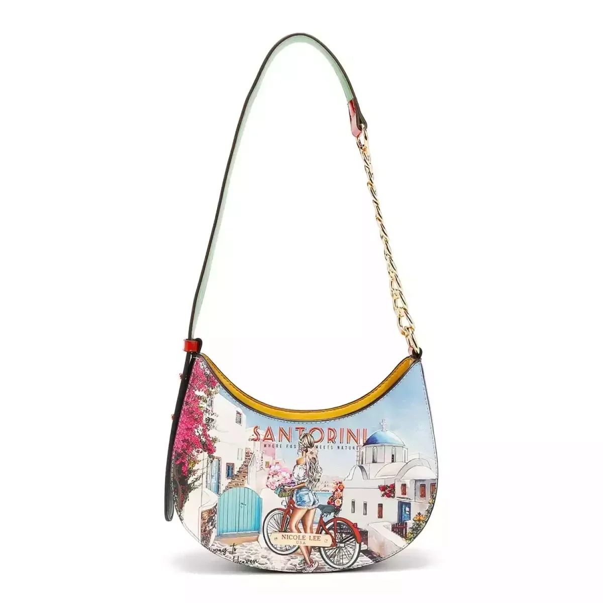 CARTERA NICOLE LEE CHAIN SHOULDER BAG 16497 STAIRWAY TO HEAVEN