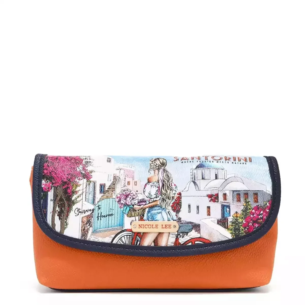 NICOLE LEE COSMETIC POUCH (W/ BRUSH ORGANIZER) 7112 STAIRWAY TO HEAVEN