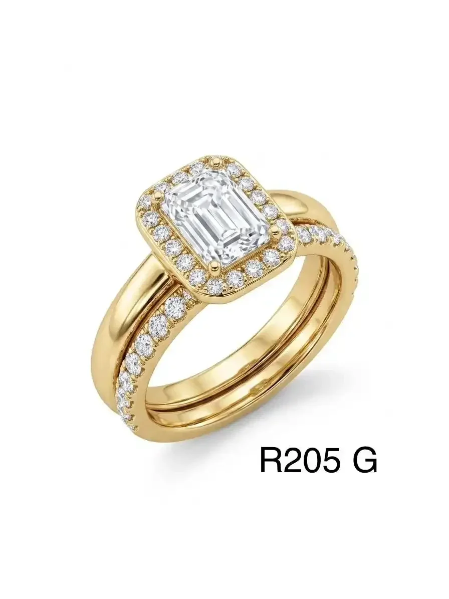 RING STAINLESS STEEL R205 GOLD