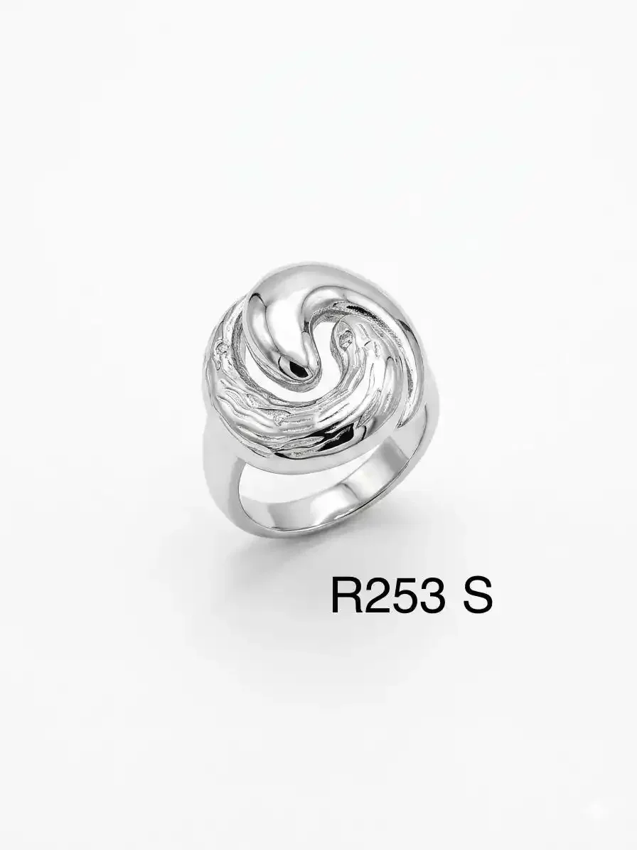 RING STAINLESS STEEL R253 SILVER