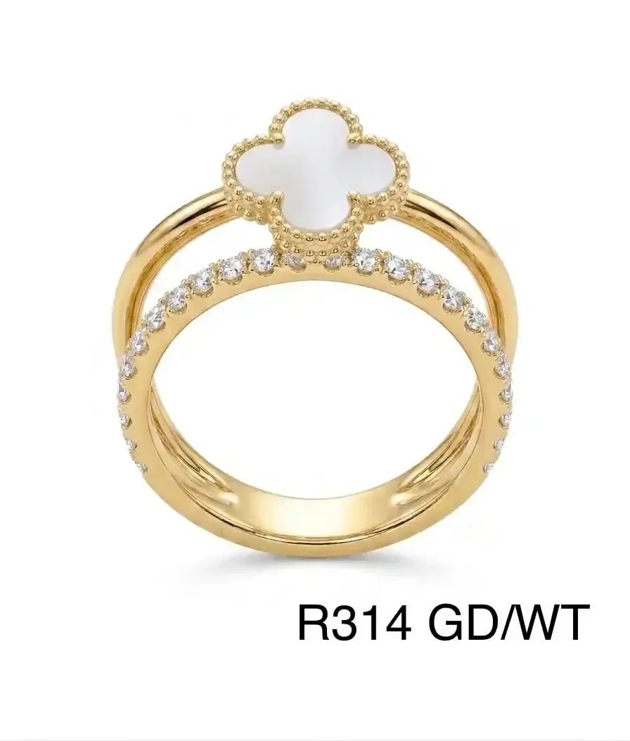 RING STAINLESS STEEL WHITE R314