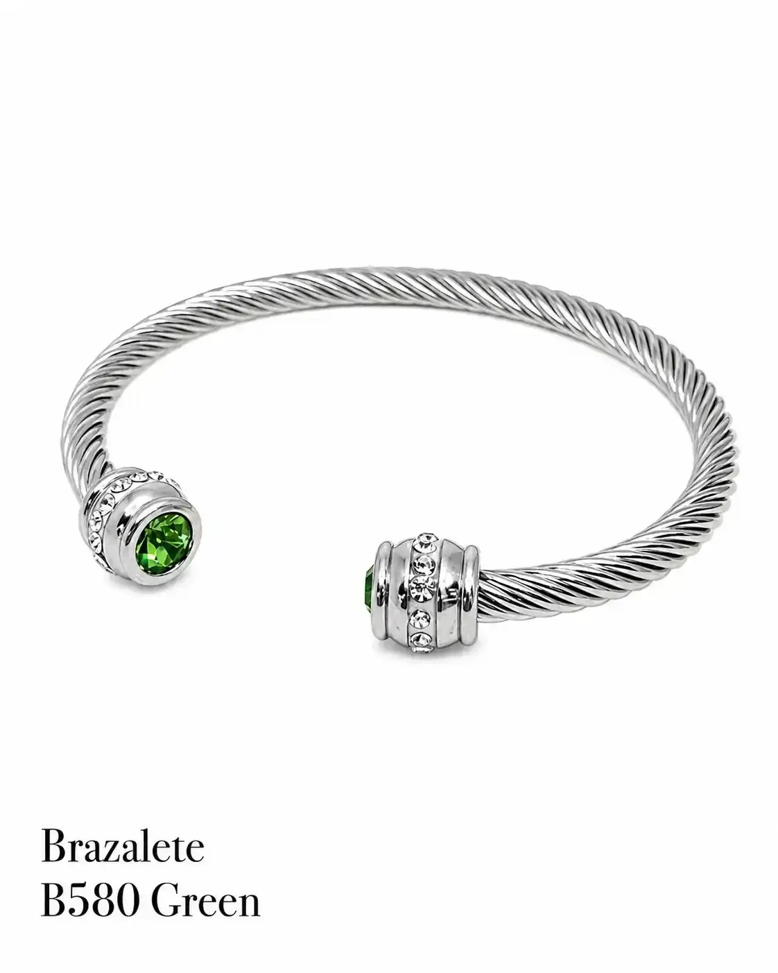 STAINLESS STEEL BRAZALETE B580 GREEN