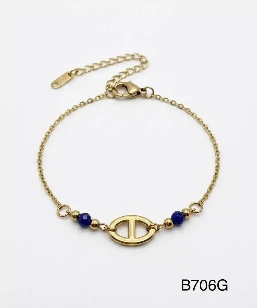 BRAZALETE STAILESS STEEL GOLD B706