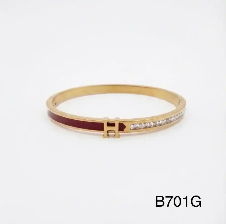 STAINLESS STEEL BRAZALETE GOLD B701