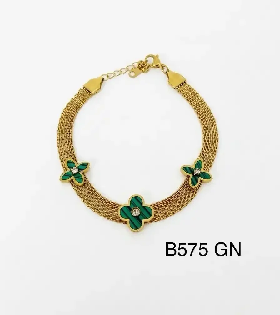 STAINLESS STEEL BRAZALETE GREEN B575