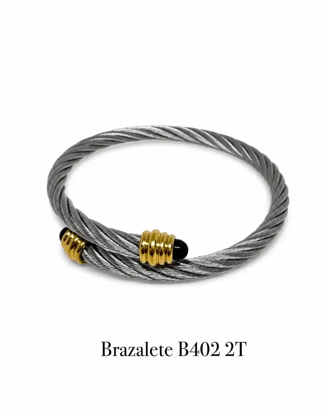 STAINLESS STEEL BRAZALETE B402-2T