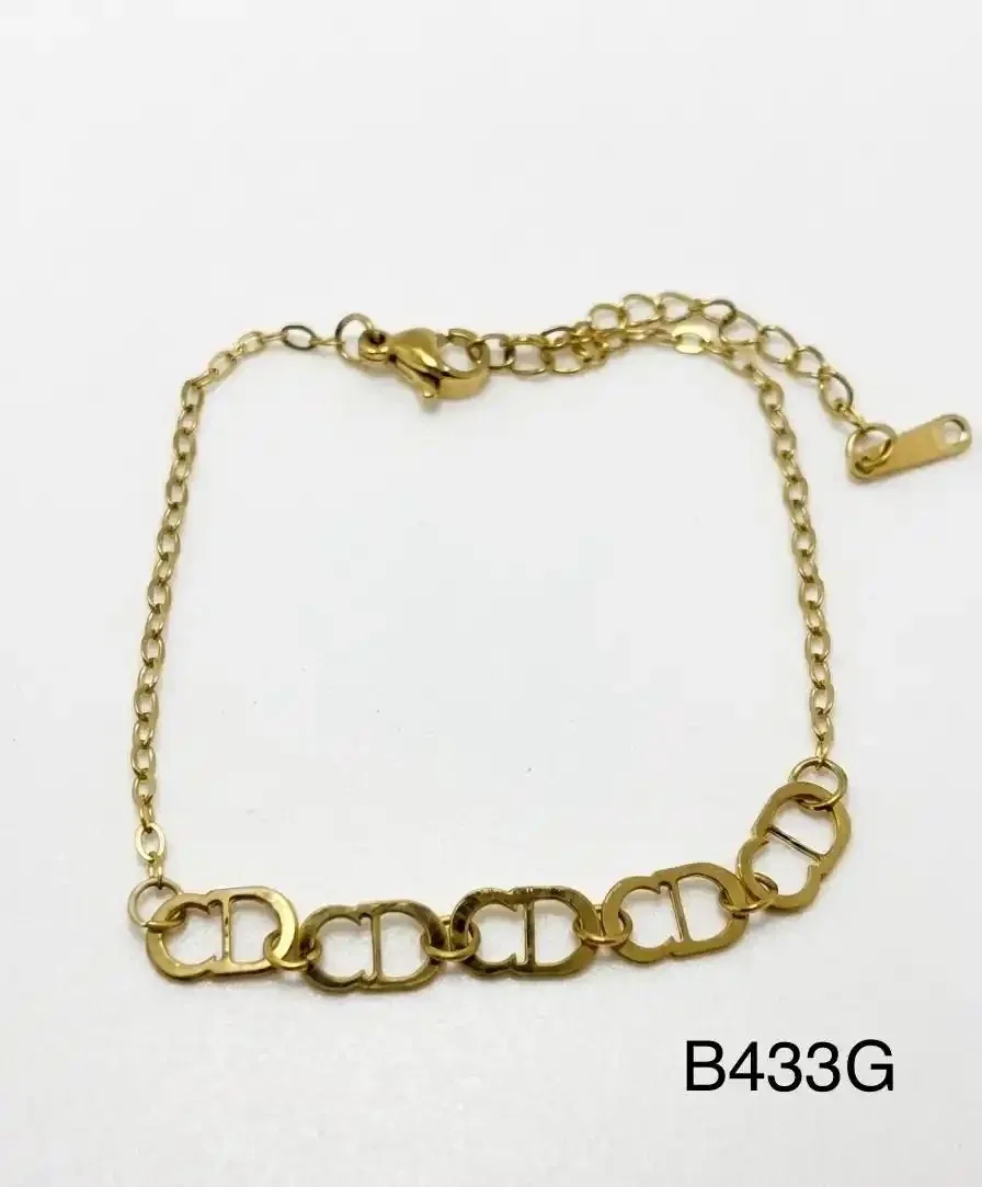 BRAZALETE  STAINLESS STEEL B433 GOLD