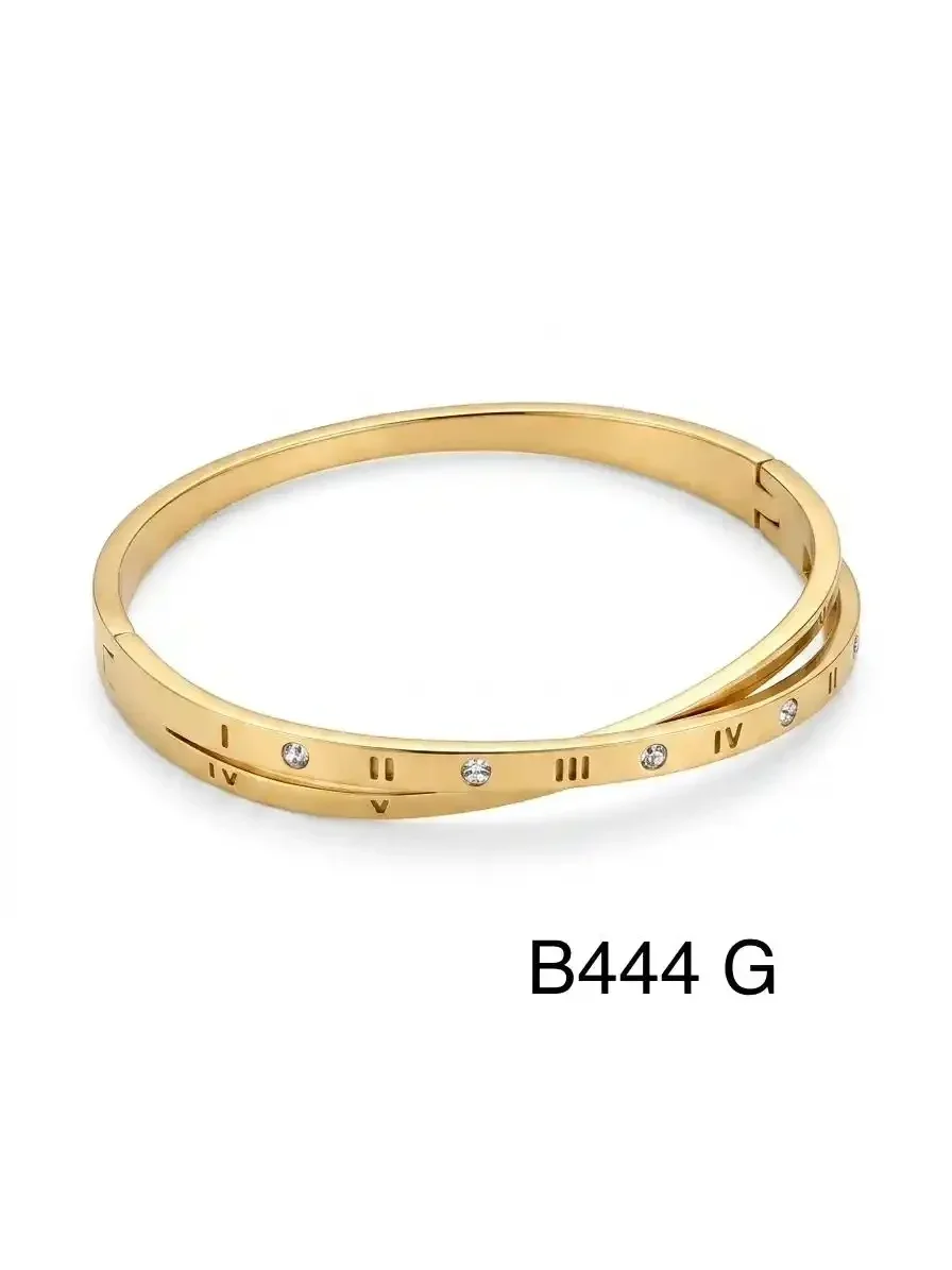STAINLESS STEEL BRAZALETE B444 GOLD