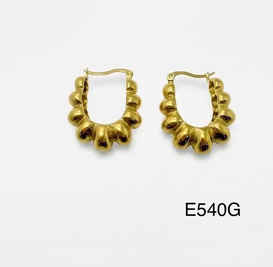 STAINLESS STEEL EARRINGS GOLD E540