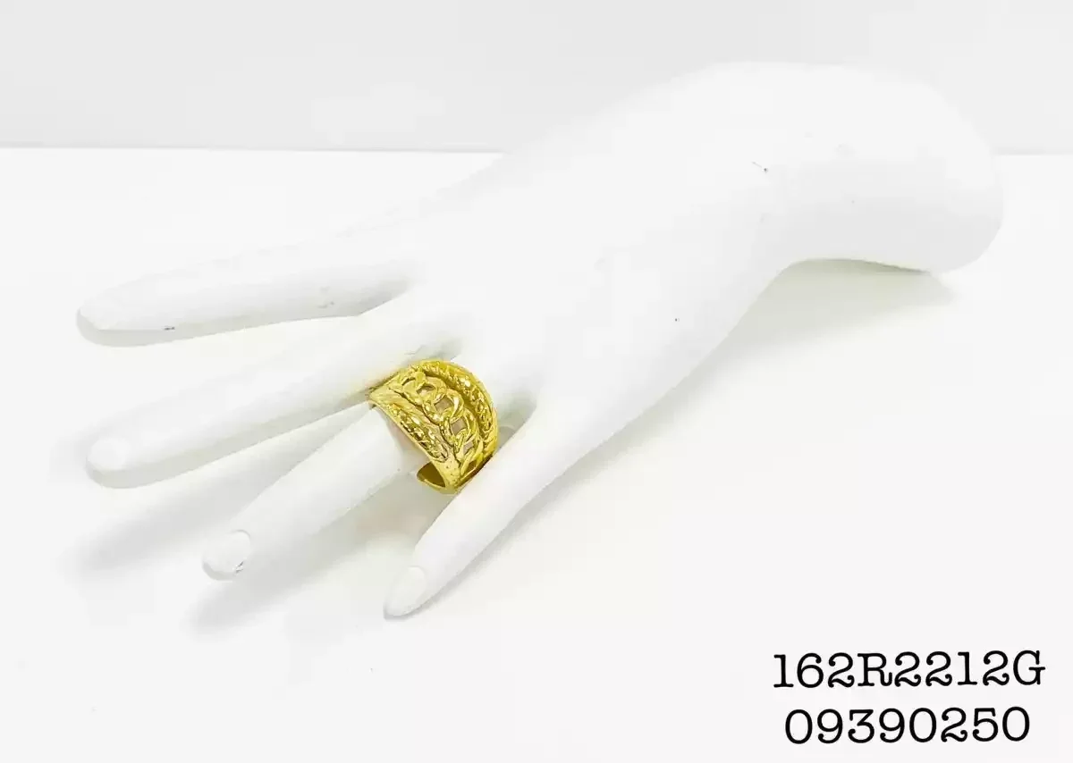 RING STAINLESS STEEL GOLD 162R2212G