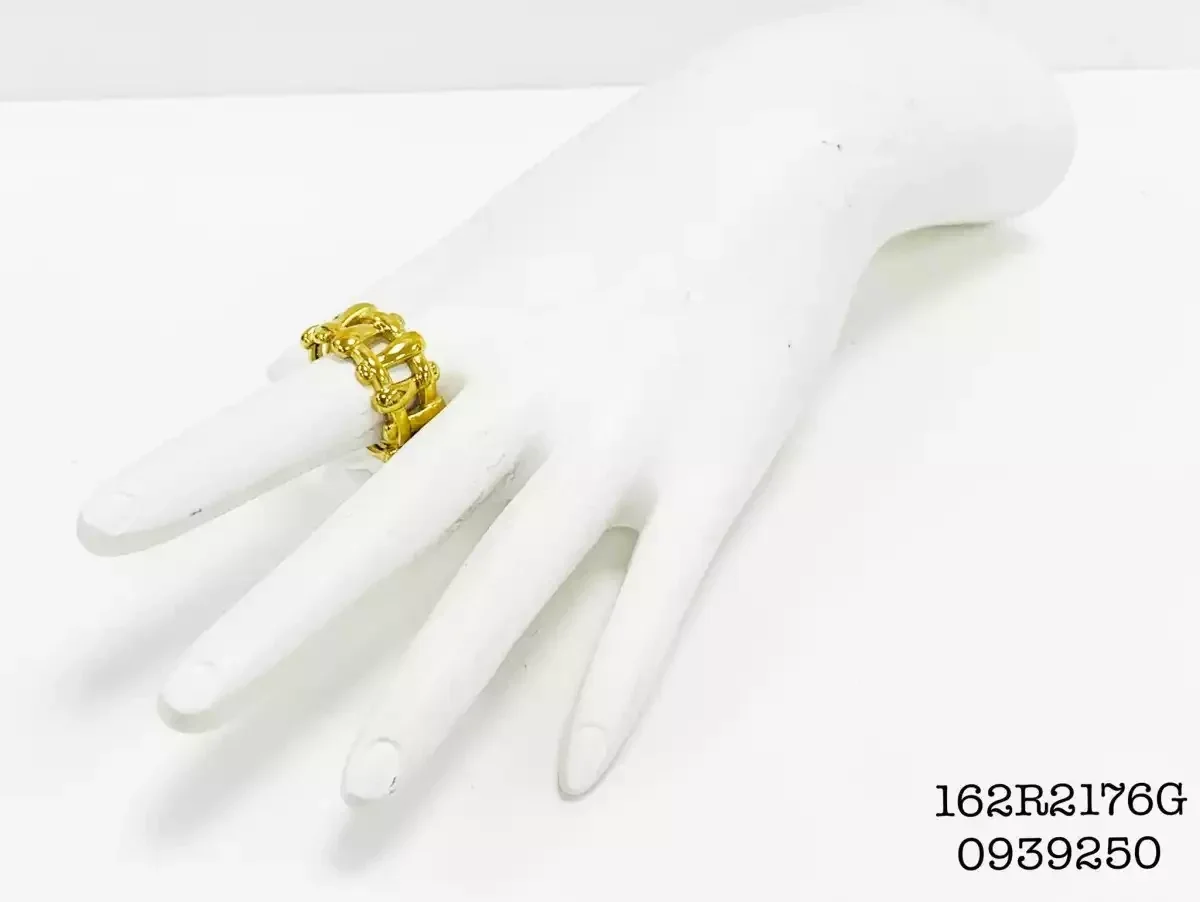 RING STAINLESS STEEL GOLD 162R2176G