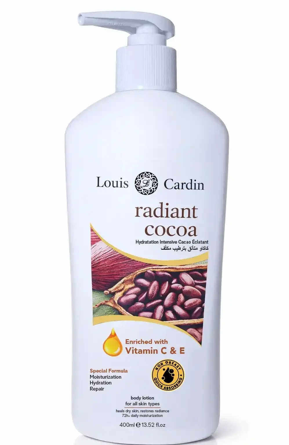 Louis Cardin Radiant Cocoa Body Lotion 400ml