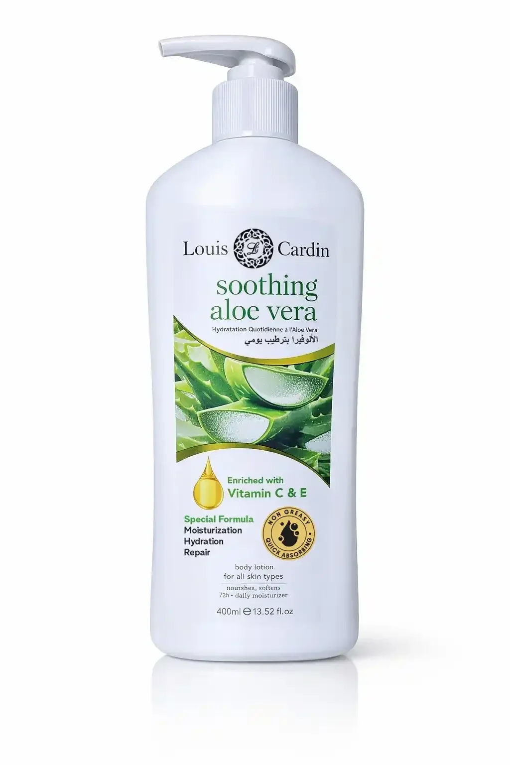 Louis Cardin Soothing Aloe Vera Body Lotion 400ml