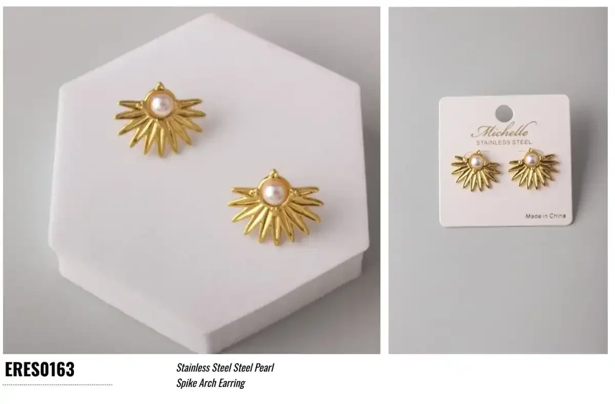 EARRING STAINLESS STEEL GOLD ERES0163