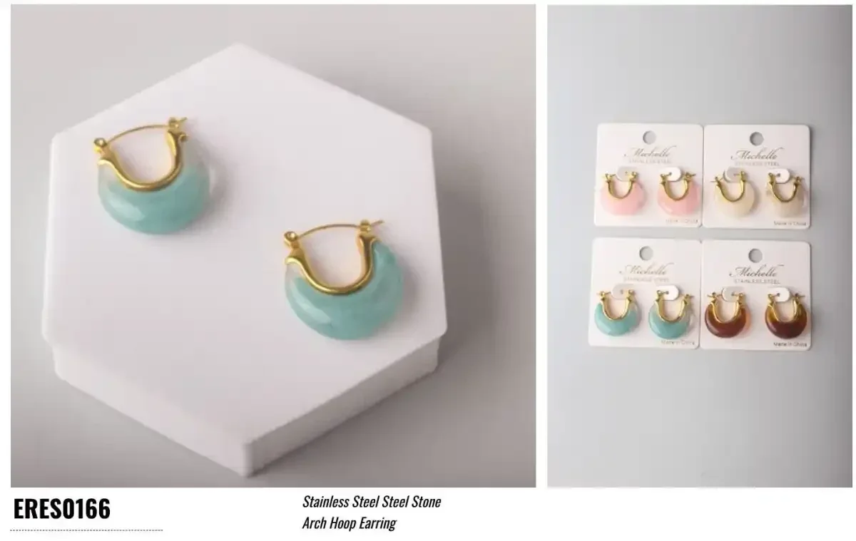 EARRING STAINLESS STEEL ERES0166 SURTIDO