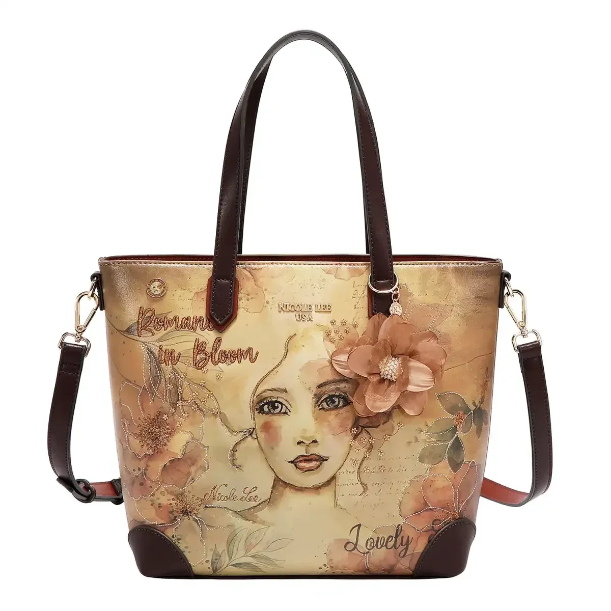 CARTERA NICOLE LEE WIDE HANDBAG ROL17641 REFLECTION OF LOVE