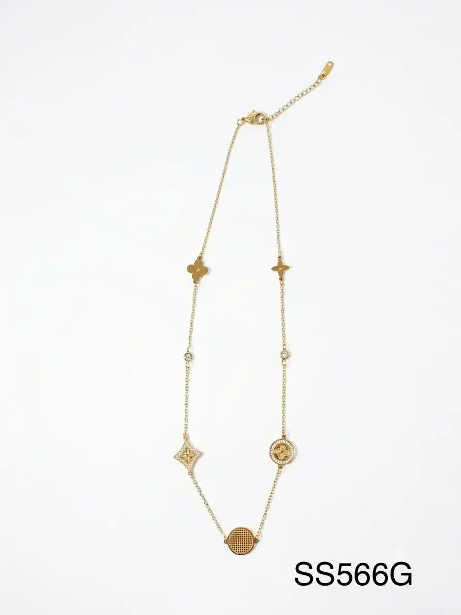 STAINLESS STEEL SET GOLD SS566