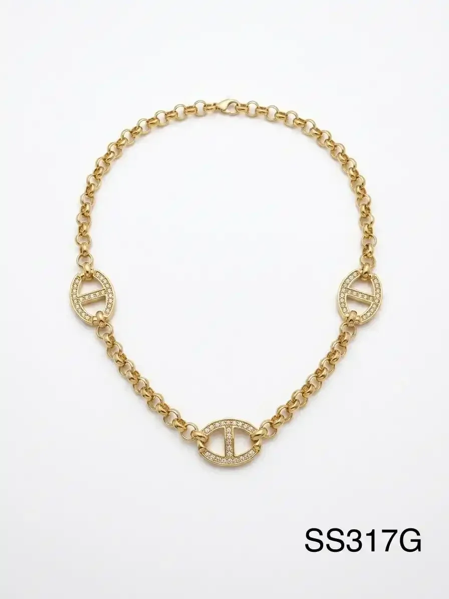 SET STAINLESS STEEL GOLD SS317