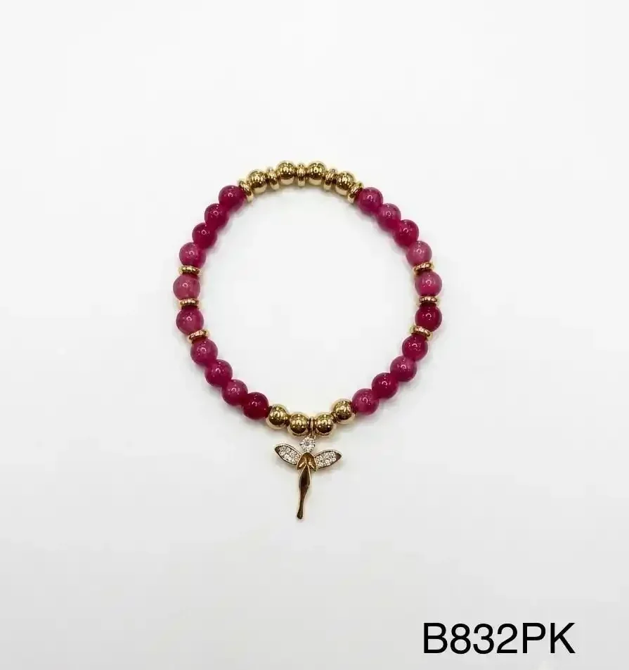 STAINLESS STEEL BRAZALETE B832 PINK