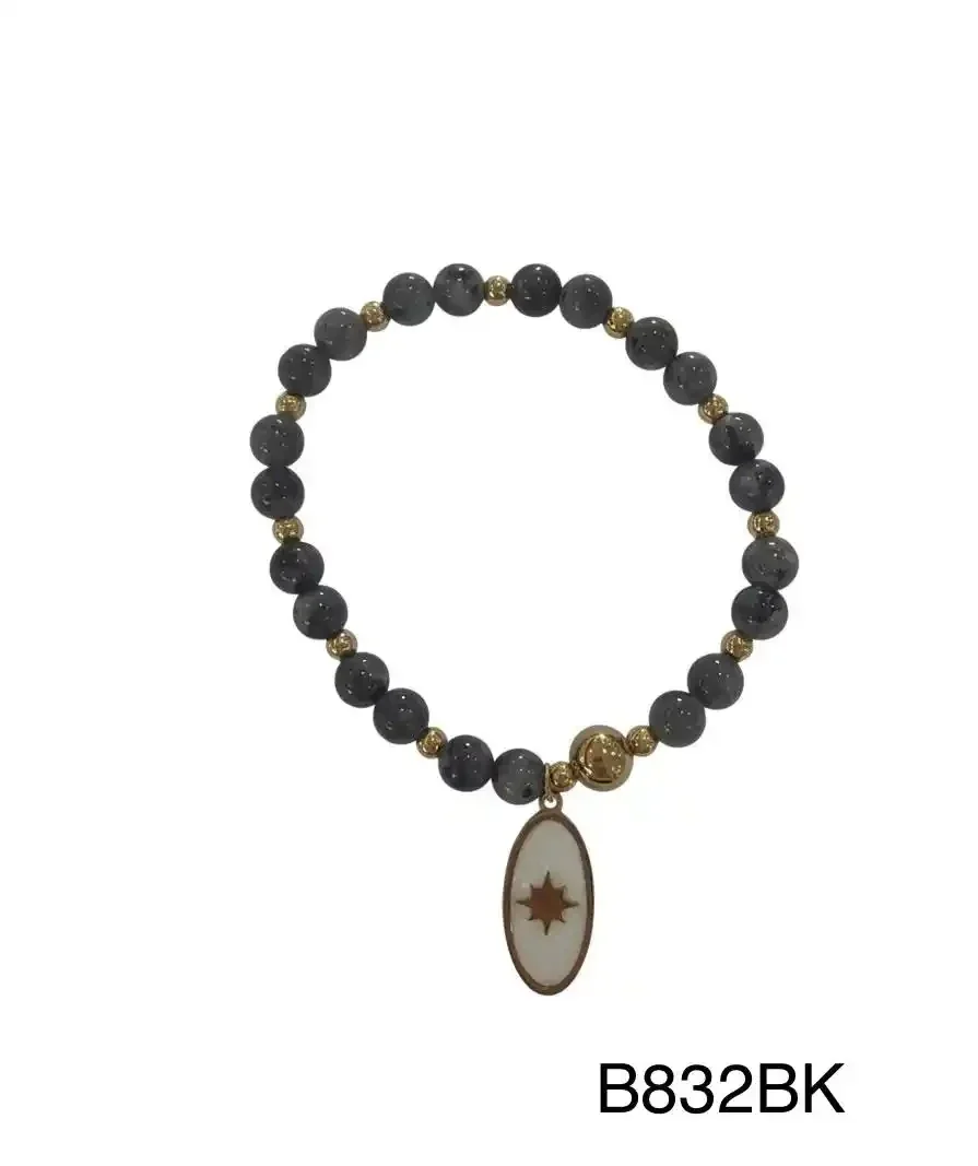 STAINLESS STEEL BRAZALETE B832 BLACK