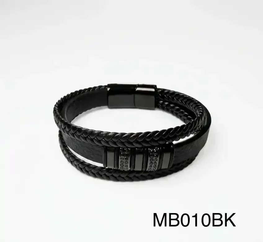 STAINLESS STEEL BRAZALETE MEN MB010 BLACK