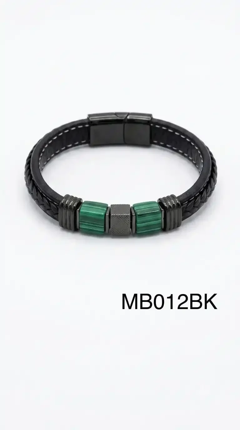 STAINLESS STEEL BRAZALETE MEN MB0012 BLACK