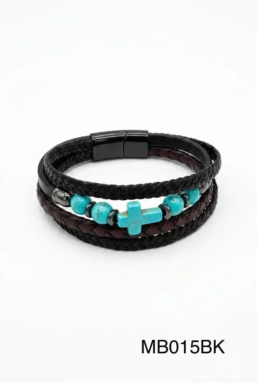 STAINLESS STEEL BRAZALETE MEN MB0015 BLACK