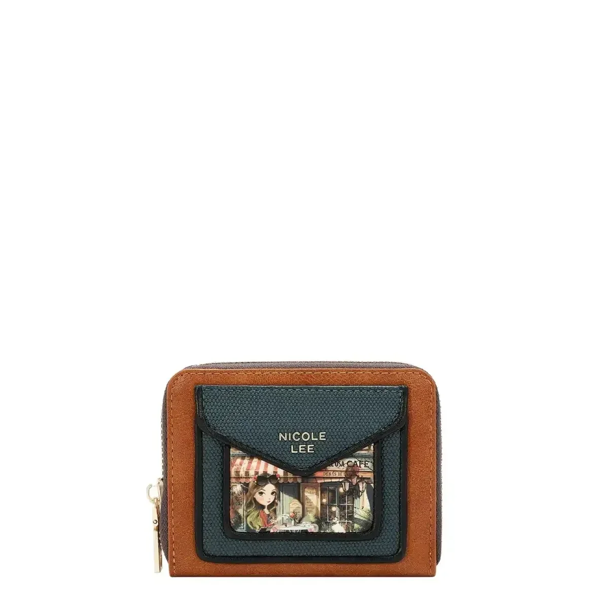NICOLE LEE COMPACT ACCORDION WALLET PRT8042 VIRTUAL FRIEND
