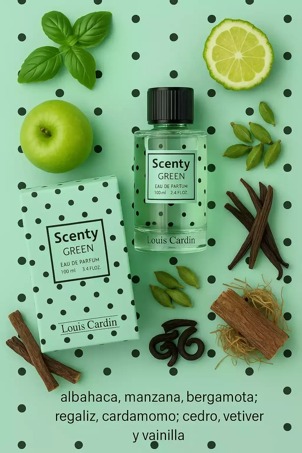 Louis Cardin Scenty Green Femme EDP 100ml
