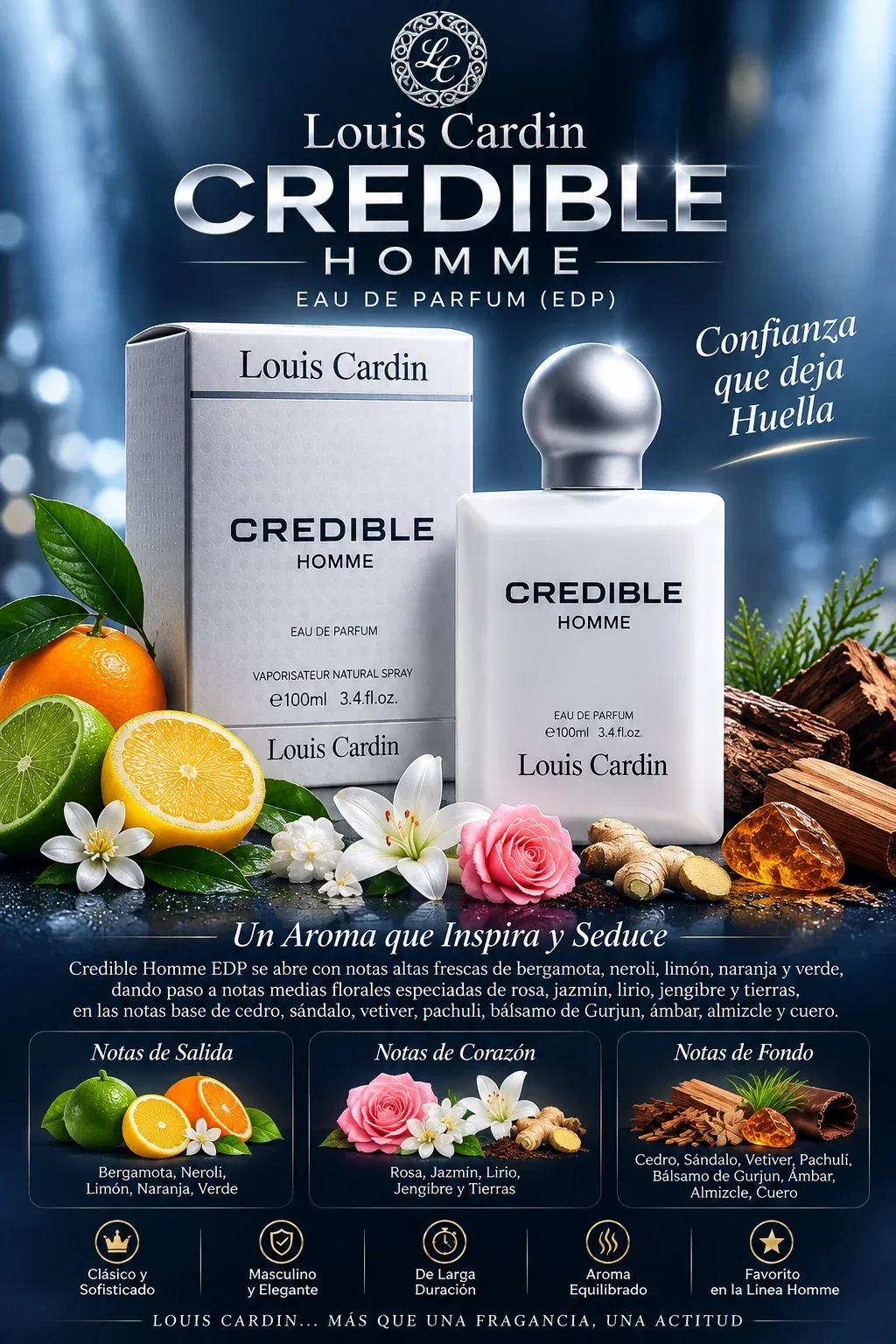 Louis Cardin Credible Homme EDP 100ml