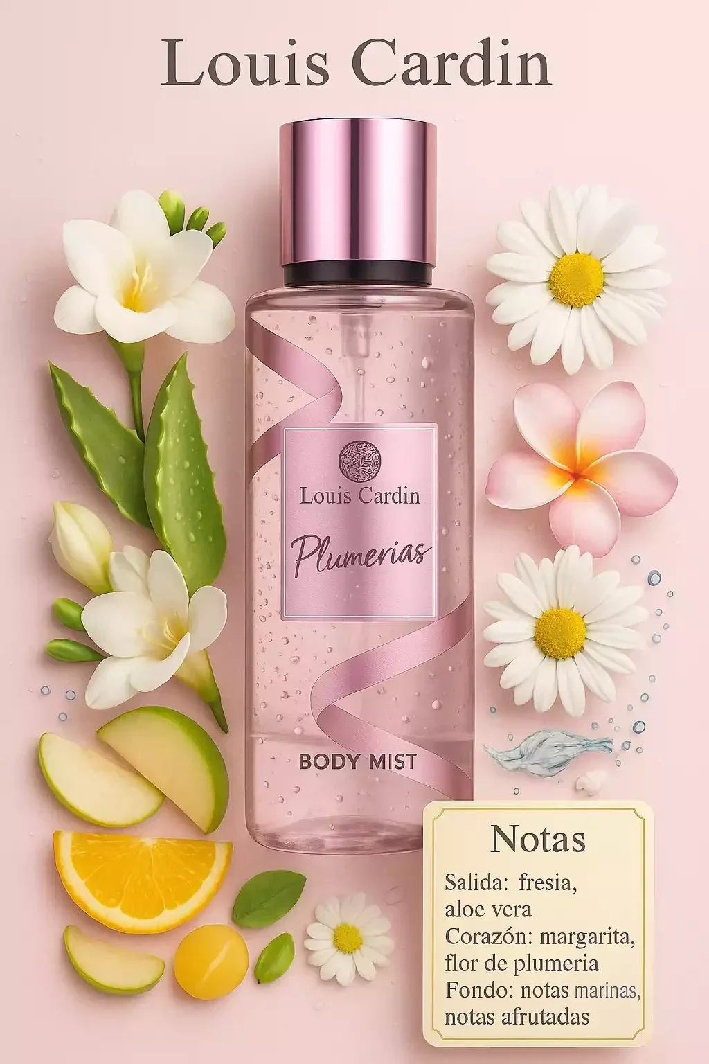 Louis Cardin Plumerias Body Mist 250ml