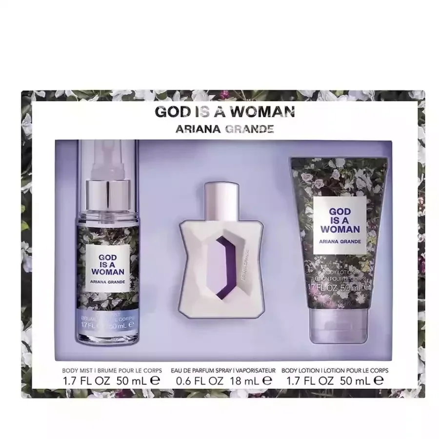 SET ARIANA GRANDE GOD IS WOMAN 3.4 EDP 3PCS