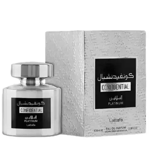 LATTAFA CONFIDENTIAL PLATINUM 3.4 oz EDP UNISEX