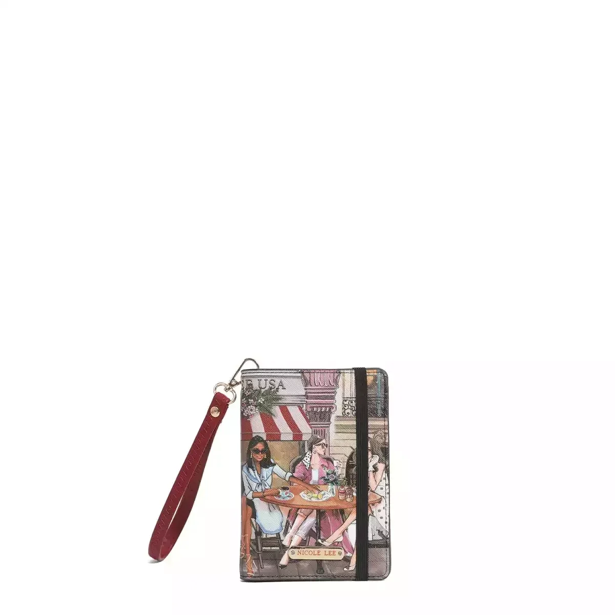 WALLET NICOLE LEE PASSPORT WALLET WRISTLET P7518 SISTERS SECRET