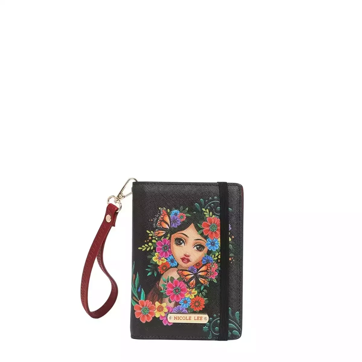 WALLET NICOLE LEE PASSPORT WALLET WRISTLET P7518 ALMA DE COLORES
