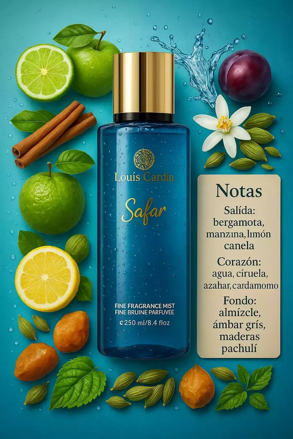 Louis Cardin Safar Fine Fragrance Body Mist 250ml