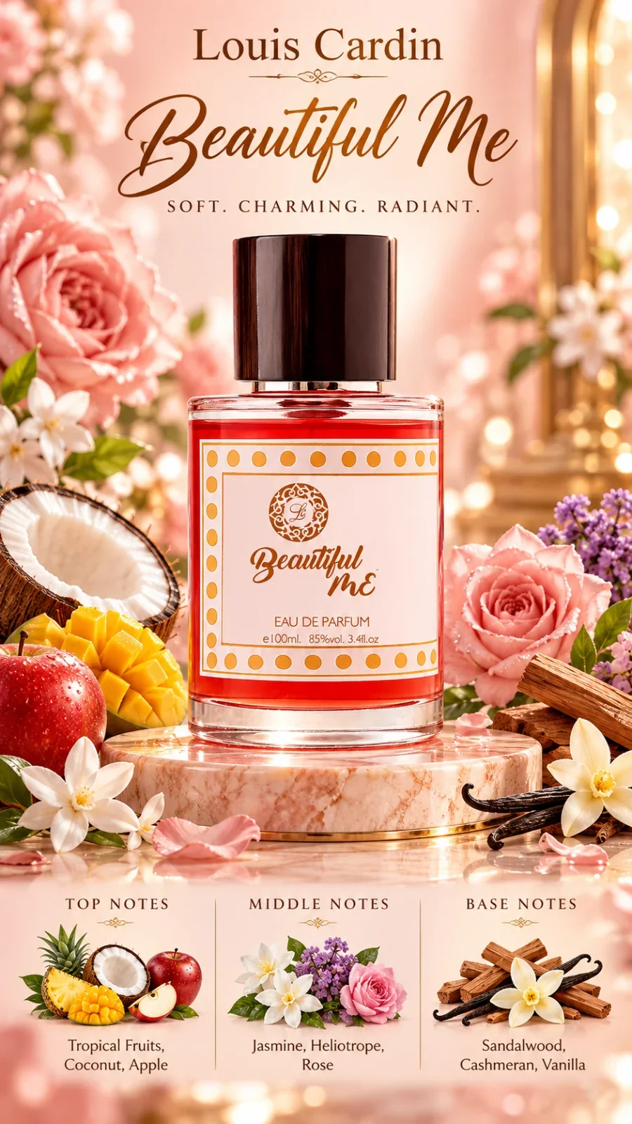 Louis Cardin Beautiful Me Femme EDP 100ml