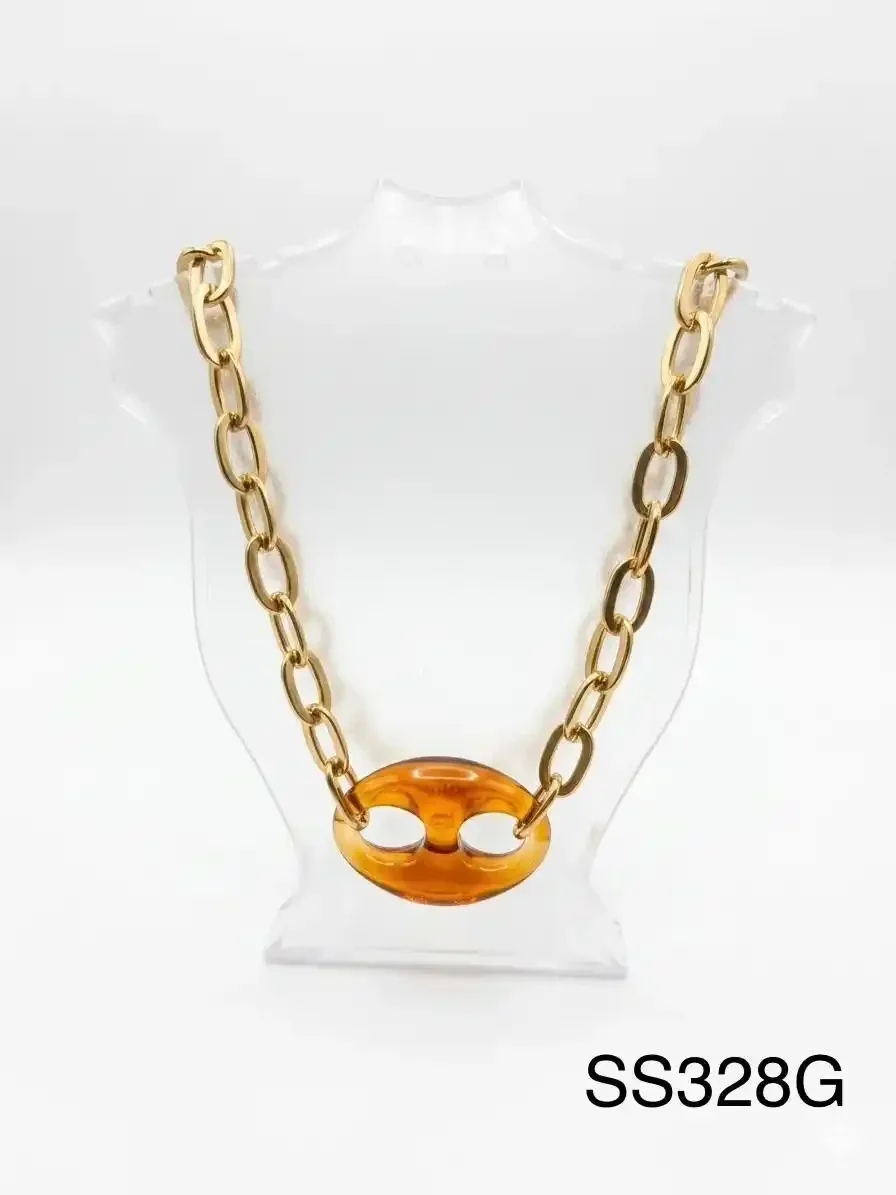 STAINLESS STEEL BRAZALETE GOLD SS328