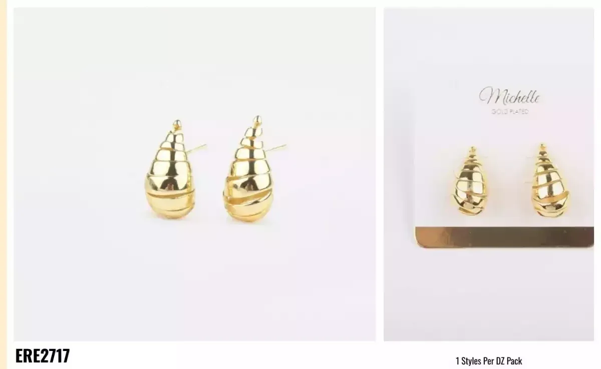 EARRING GOLD PLATED GOLD 2717