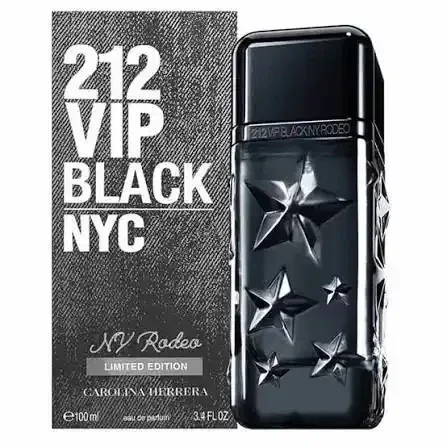 212 VIP BLACK  NY RODEO EDITION LIMITADA MEN 3.4 EDP