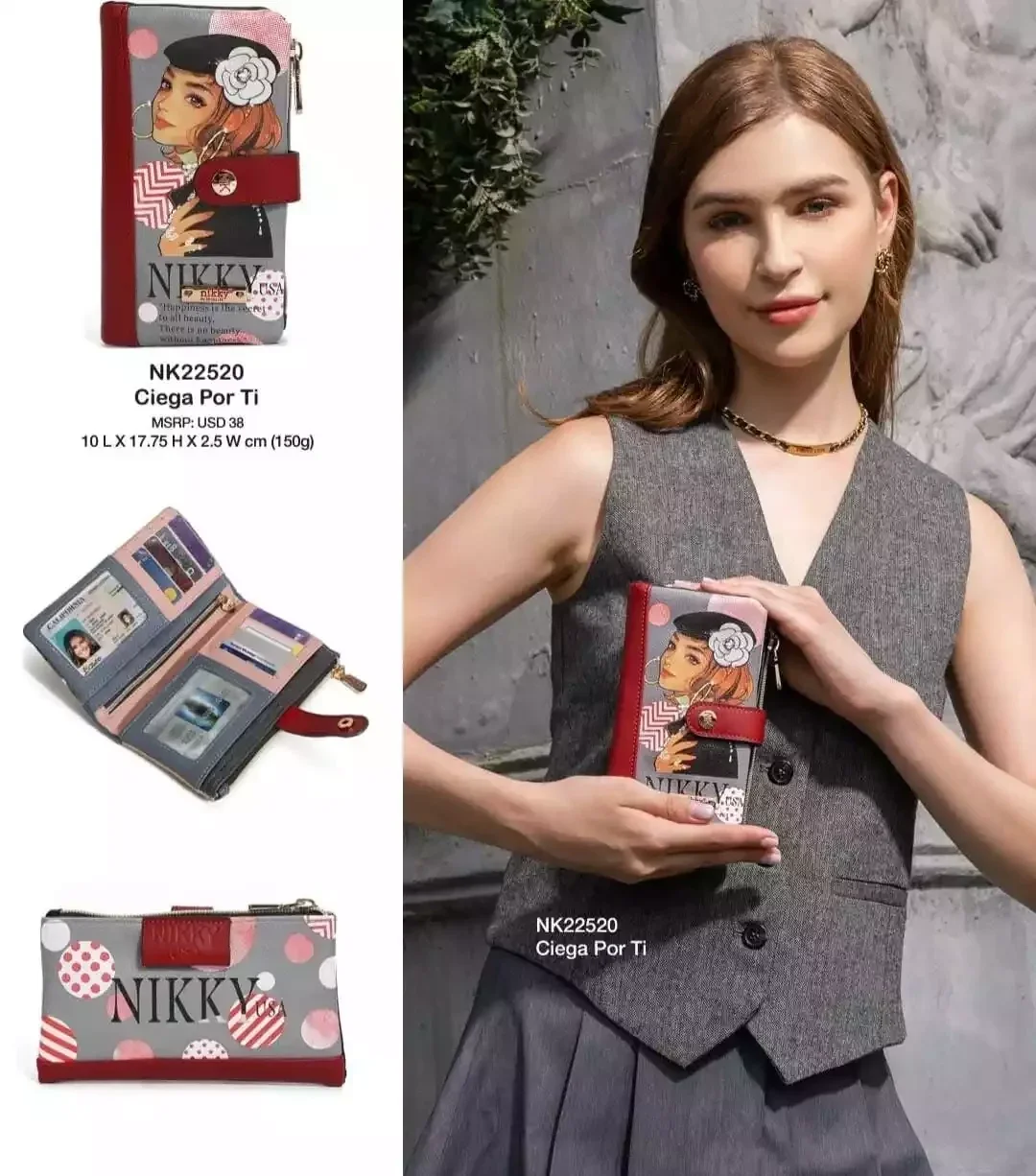 NIKKY BIFOLD WALLET NK22520 NIKKY CIEGA POR TI