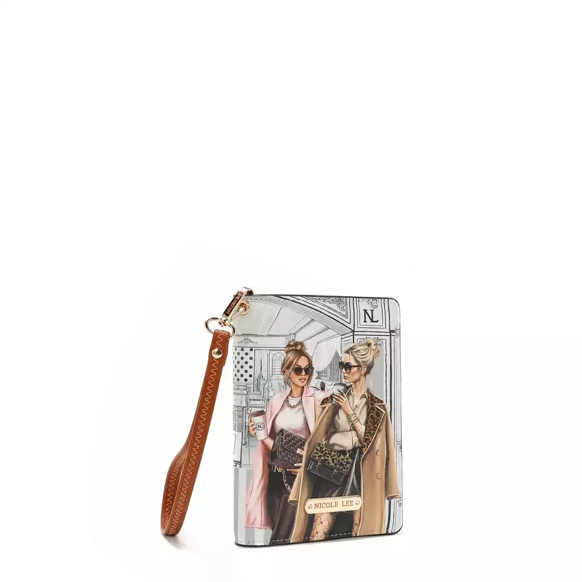 WALLET NICOLE LEE PASSPORT WALLET WRISTLET P7518 LADIES NIGHT OUT