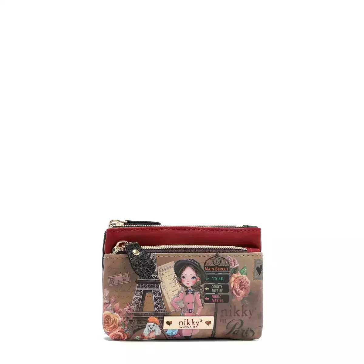 NIKKY MINI ZIP POUCH (COIN PURSE) 22526 EMILY GOES PARIS