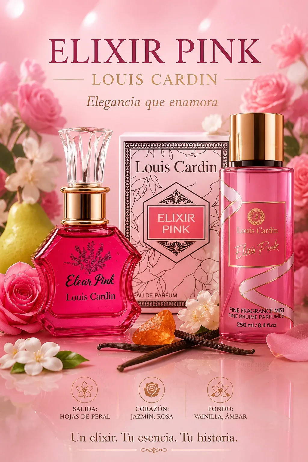 Louis Cardin Elixir Pink Femme EDP 100ml