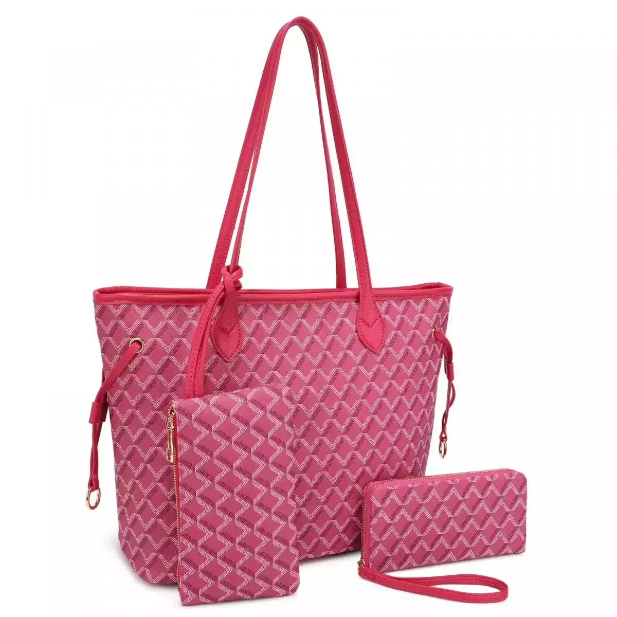 CARTERA FASHION 3 PCS SET 31450A FUCHSIA