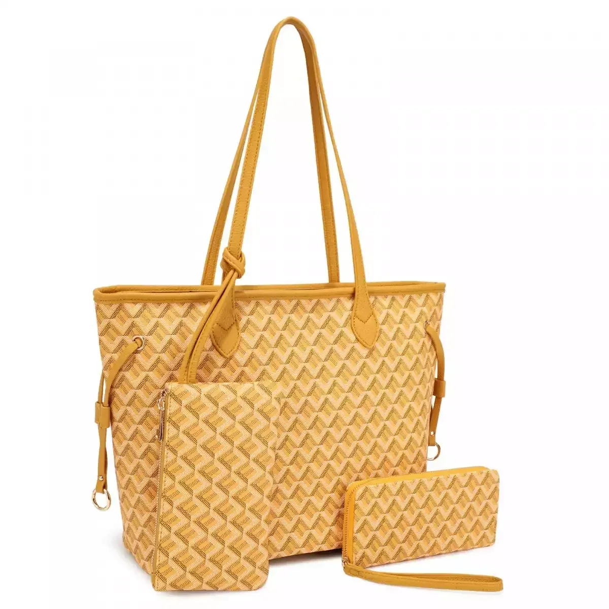 CARTERA FASHION 3 PCS SET 31450A YELLOW