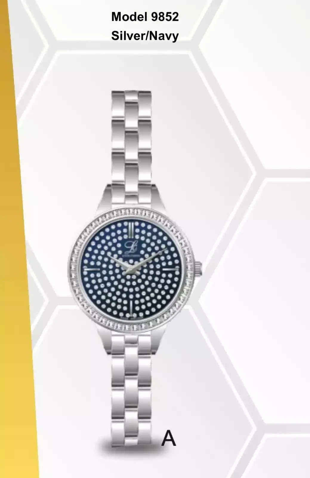 Louis Cardin Watch Model 9852 SILVER/NAVY Female